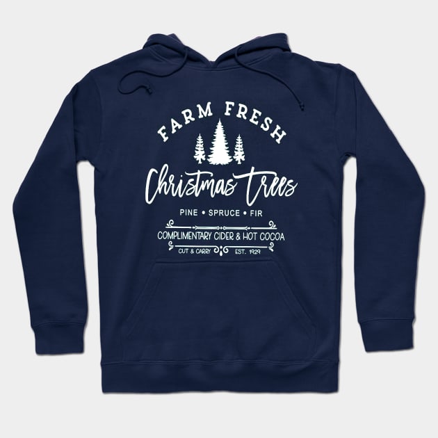 Farm Fresh Christmas Trees Hoodie by nicolasleonard